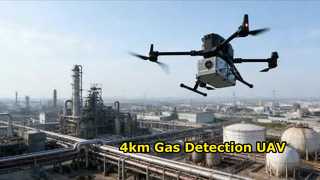 UAV Gas Detector Inspects 4km Non Contact